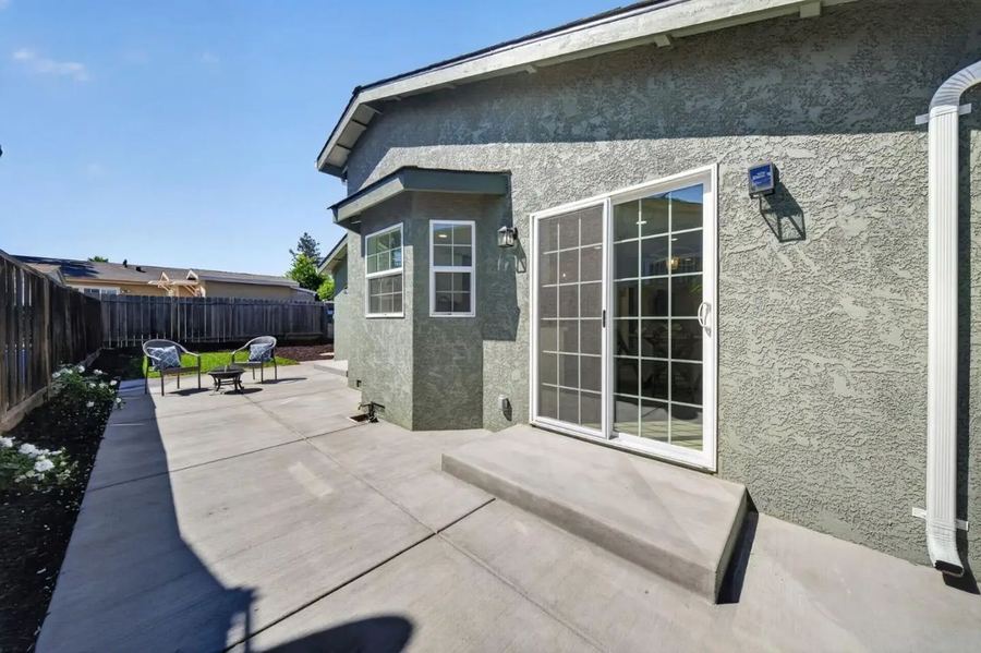 Rear patio
